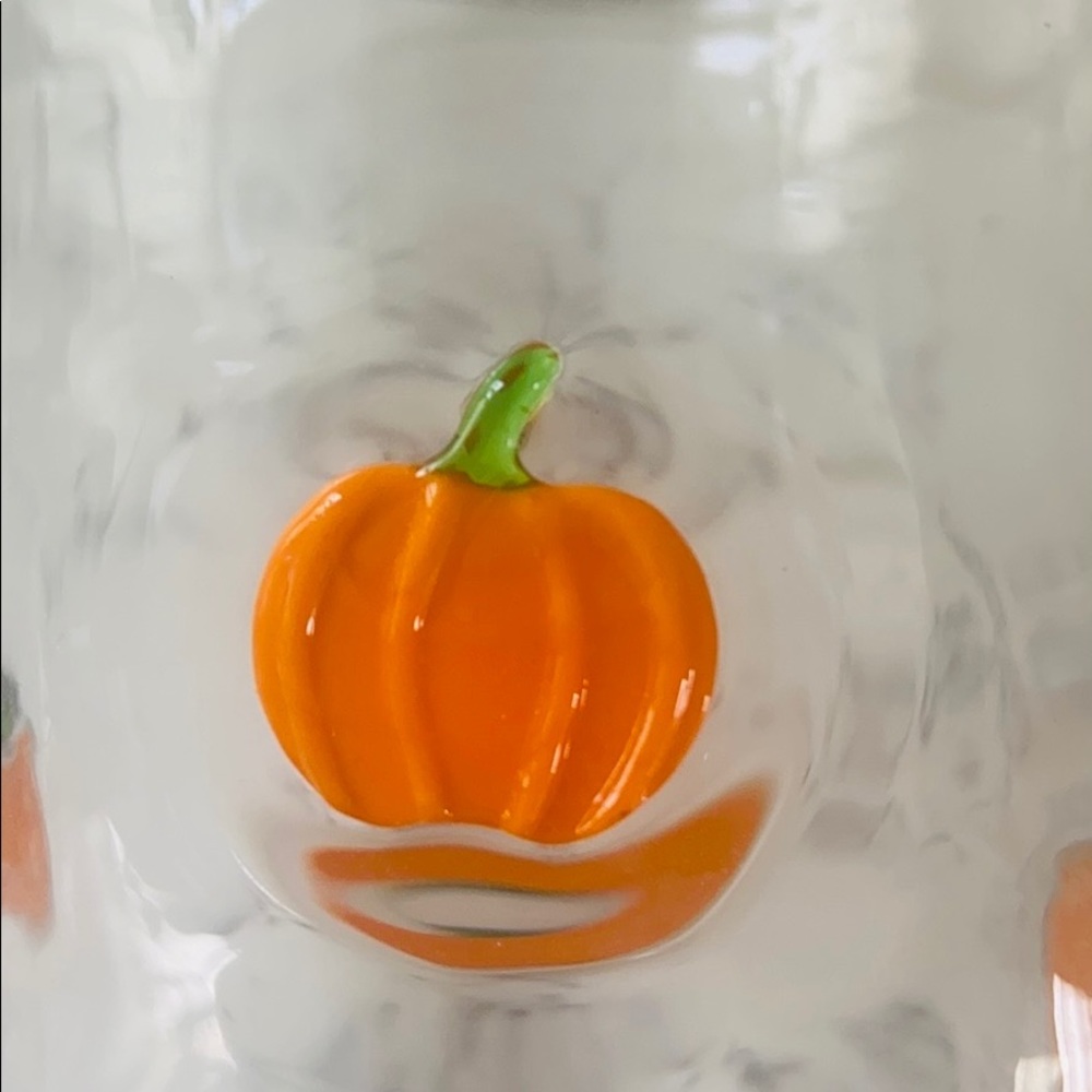 Anthropologie 🎃 Harvest Pumpkin Juice Glass. - Picture 12 of 15